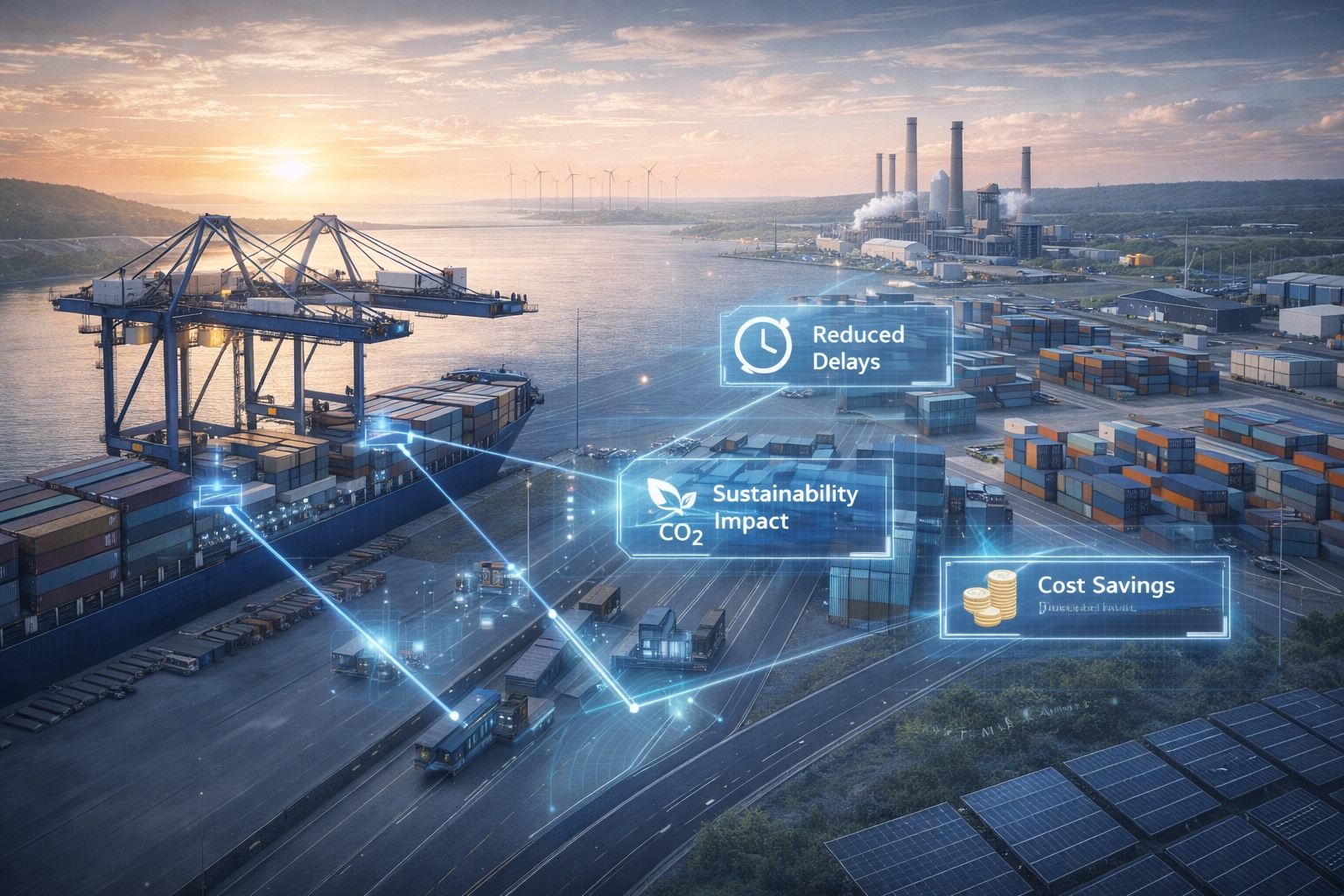 Autonomous port and logistics optimization